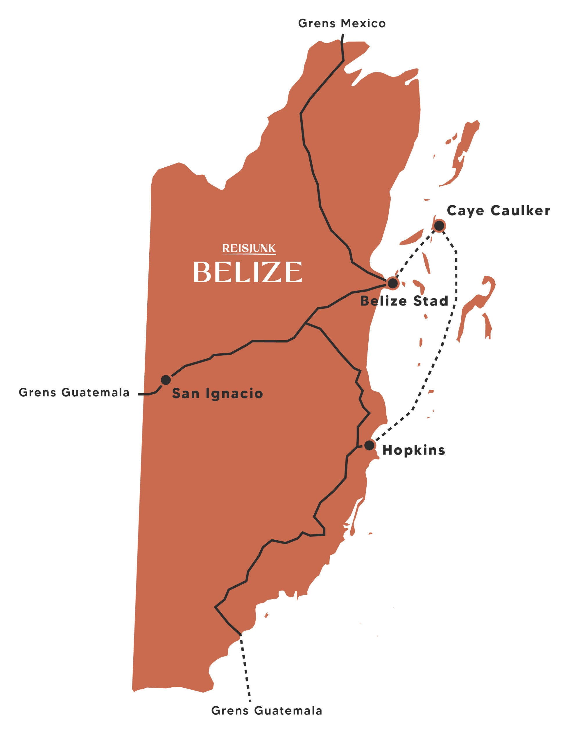 De ultieme reisroute voor Belize + tips Reisjunk